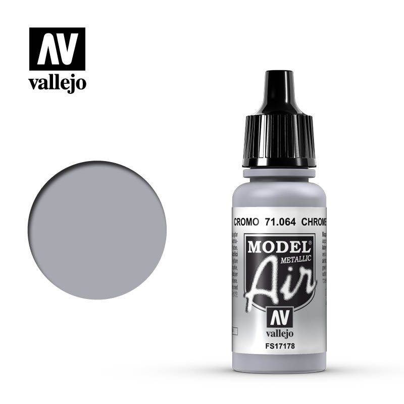 Vallejo Model Air - Metallic Chrome - 17 ml