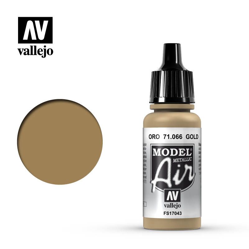 Vallejo Model Air - Metallic Gold - 17 ml - Click Image to Close