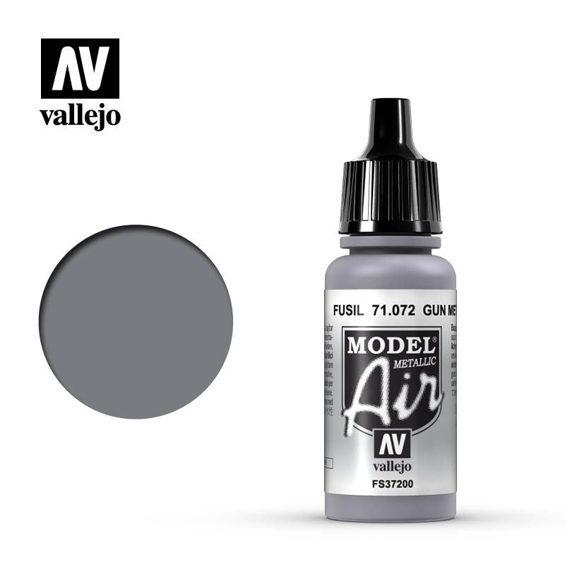 Vallejo Model Air - Metallic Gunmetal - 17 ml