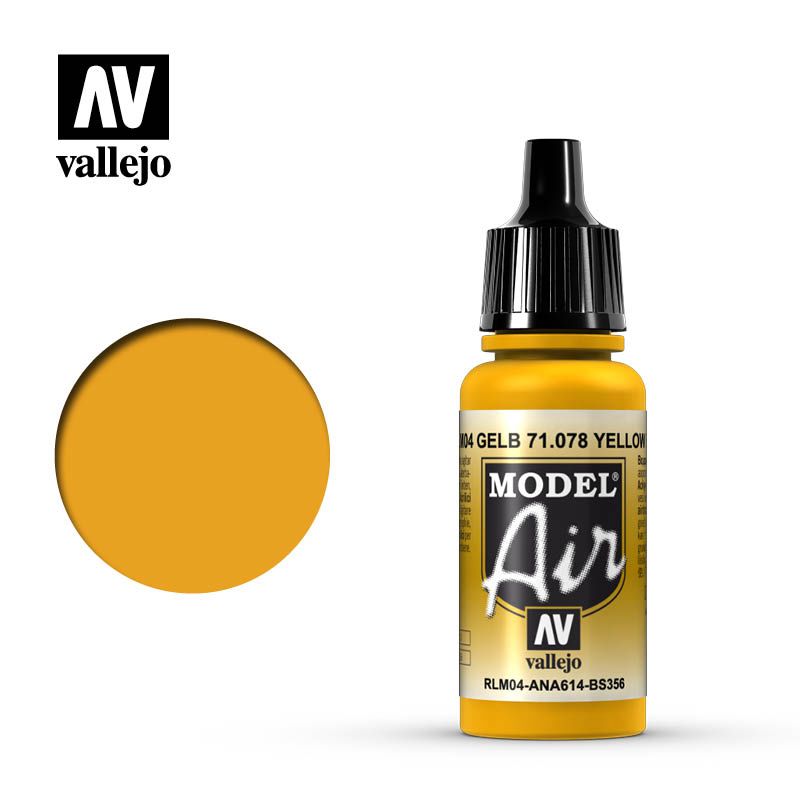 Vallejo Model Air - Yellow RLM04 - 17 ml - Click Image to Close