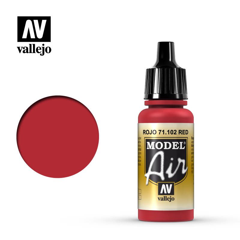 Vallejo Model Air - Red - 17 ml - Click Image to Close