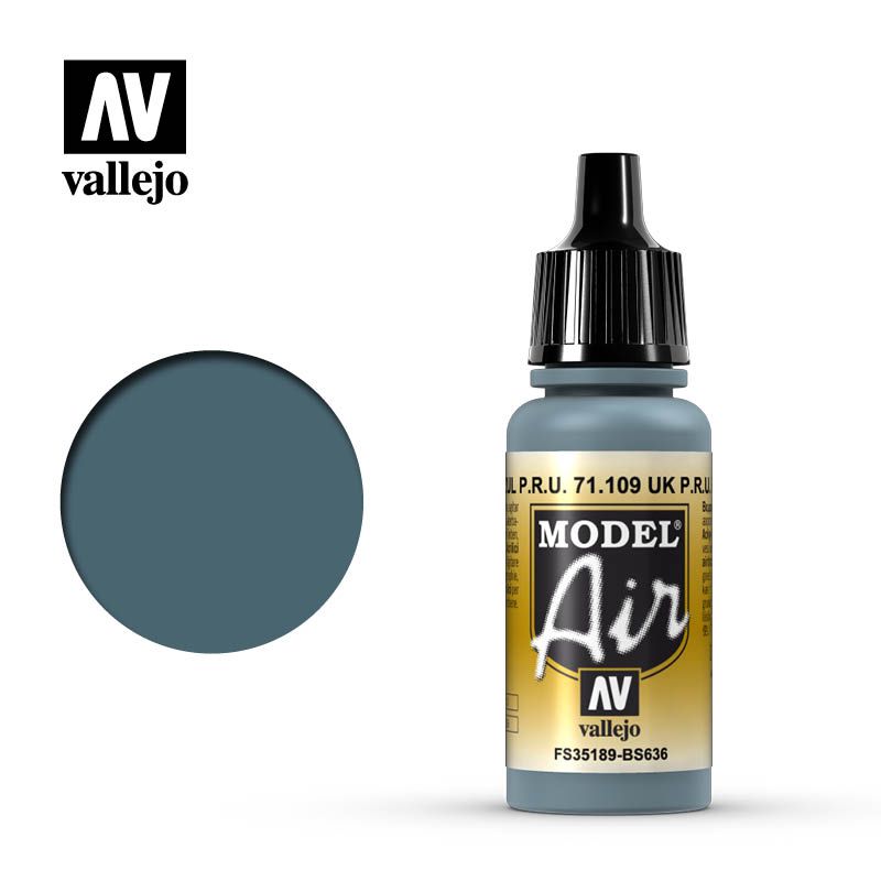 Vallejo Model Air - Faded P.R.U Blue - 17 ml - Click Image to Close