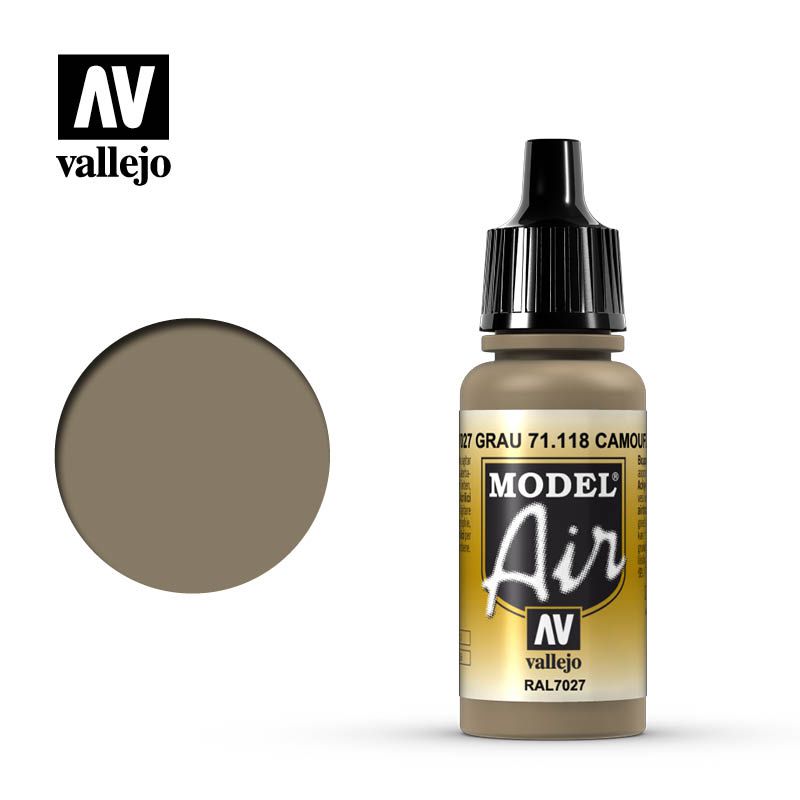 Vallejo Model Air - Camouflage Grey - 17 ml - Click Image to Close