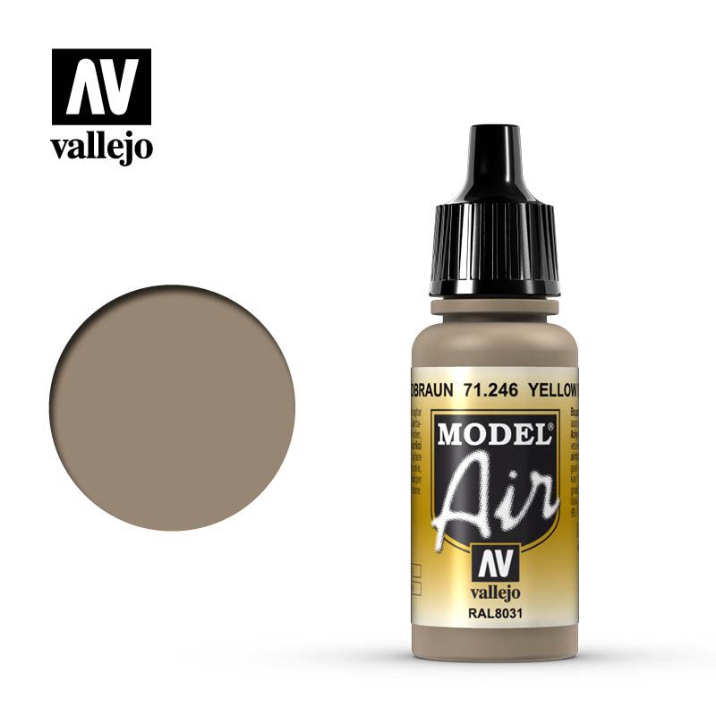 Vallejo Model Air - Yellow Brown - 17ml - Click Image to Close