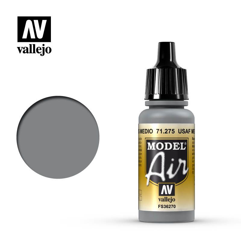 Vallejo Model Air - USAF Medium Grey - 17ml - Click Image to Close