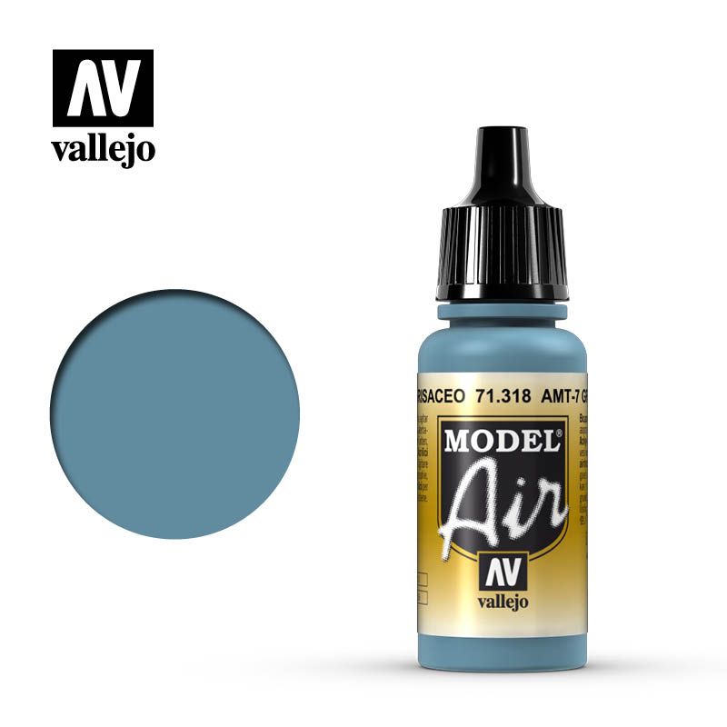 Vallejo Model Air - AMT-7 Greyish Blue - 17ml - Click Image to Close