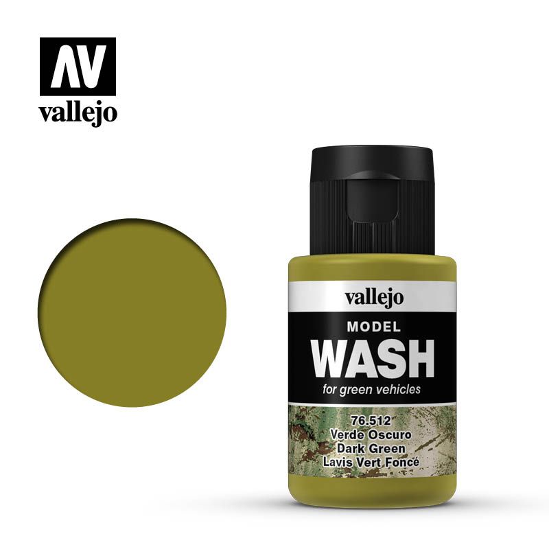 Vallejo Model Wash - Dark Green - 35ml