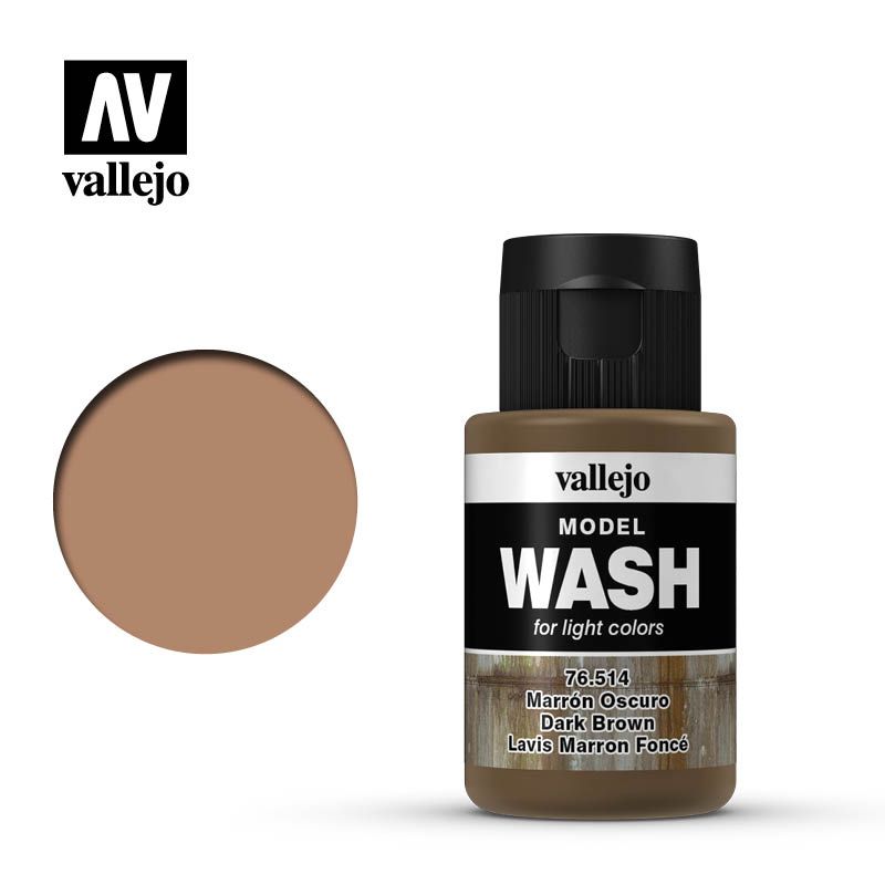 Vallejo Model Wash - Dark Brown - 35ml