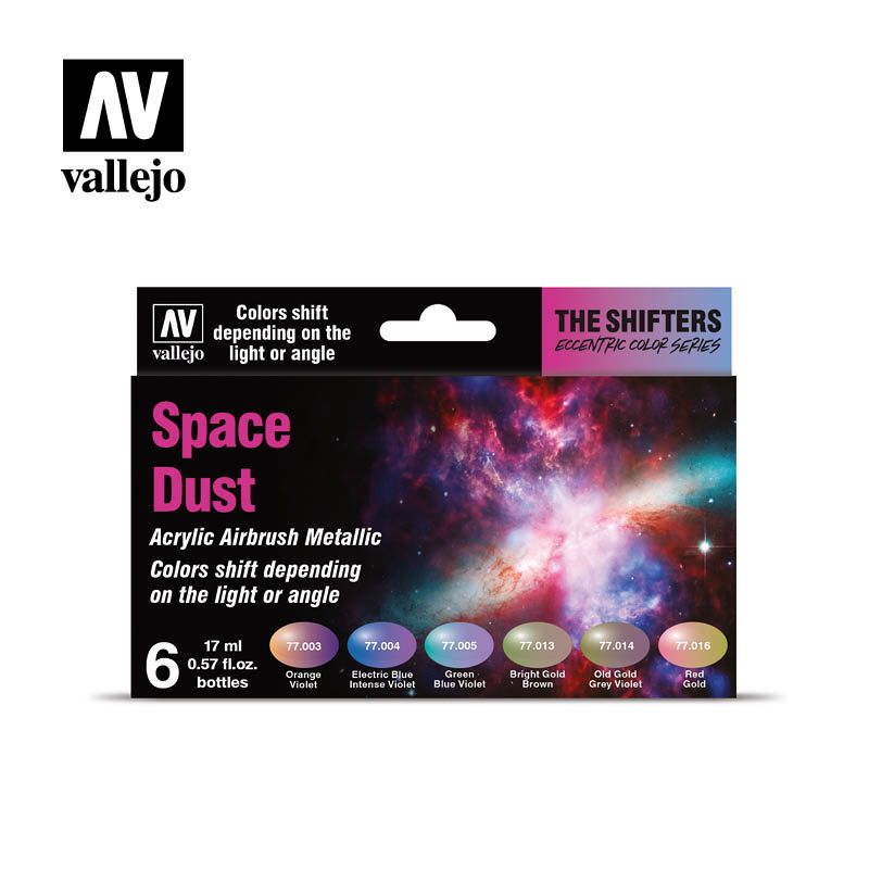 Vallejo Acrylic Paint Shifters - Space Dust Set (6 pcs) - 17ml - Click Image to Close