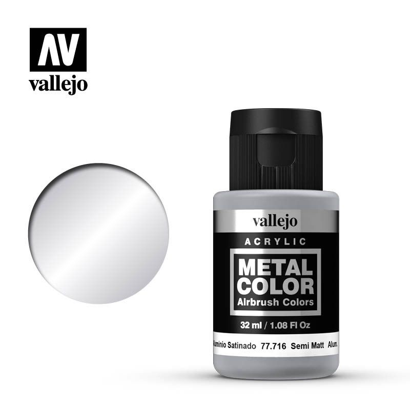 Vallejo Metal Color - Semi Matte Aluminum - 32ml