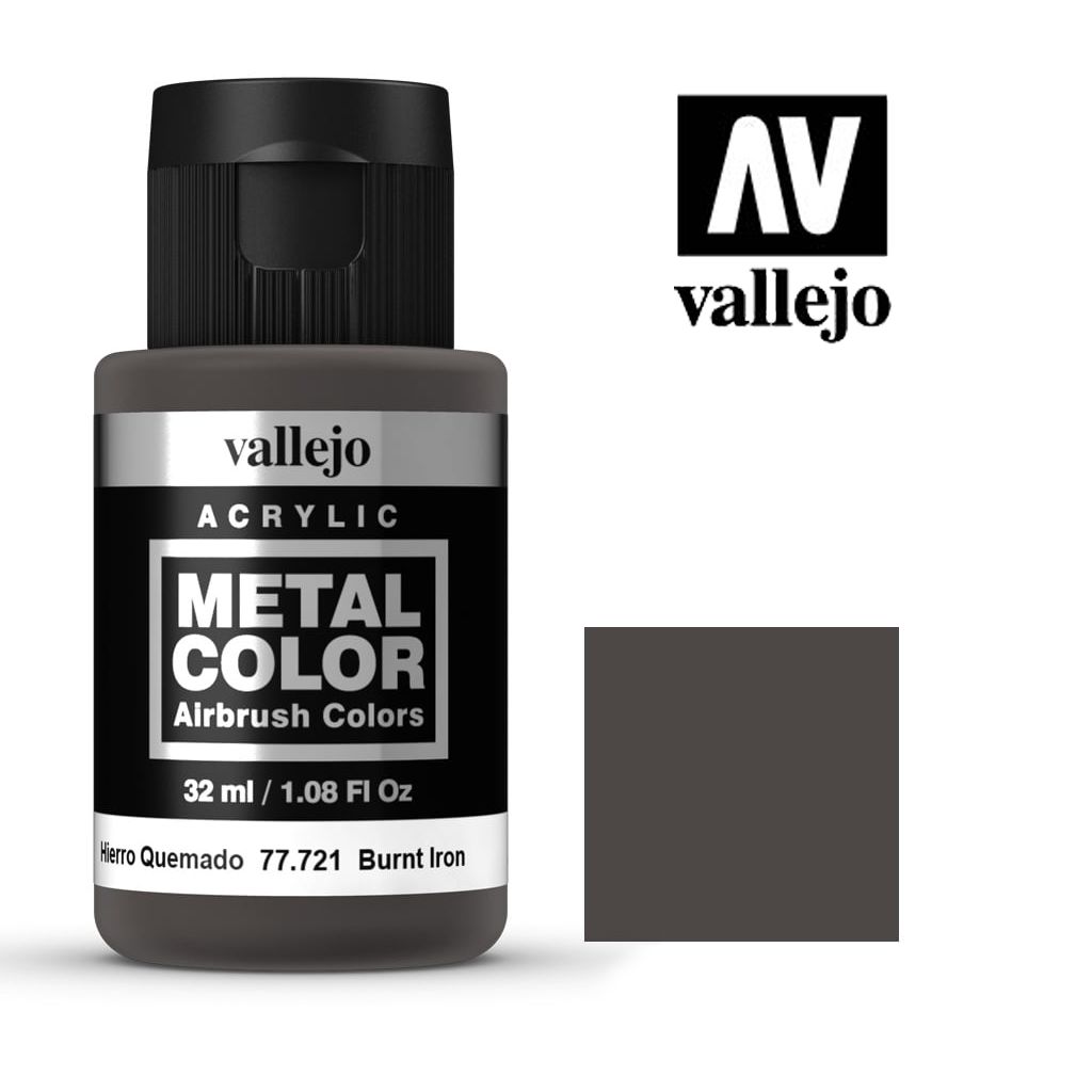 Vallejo Metal Color - Burnt Iron - 32ml
