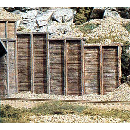 Woodland Scenics - N Retaining Wall, Timber (6)