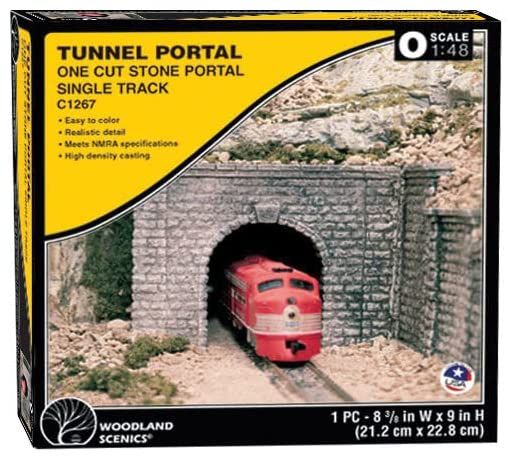 Woodland Scenics - O Single Tunnel Portal, Cut Stone (2)