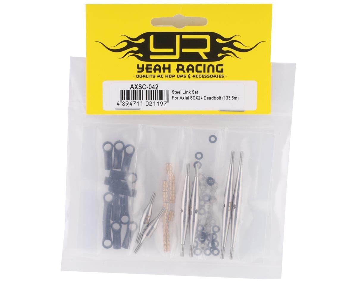 Yeah Racing SCX24 Deadbolt Steel Link Set (133.5mm Wheelbase)