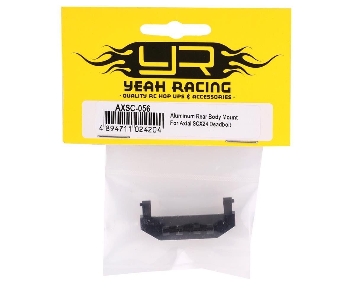 Yeah Racing Axial SCX24 Deadbolt Aluminum Rear Body Mount (Black